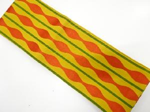 立涌模様織り出し　半幅帯